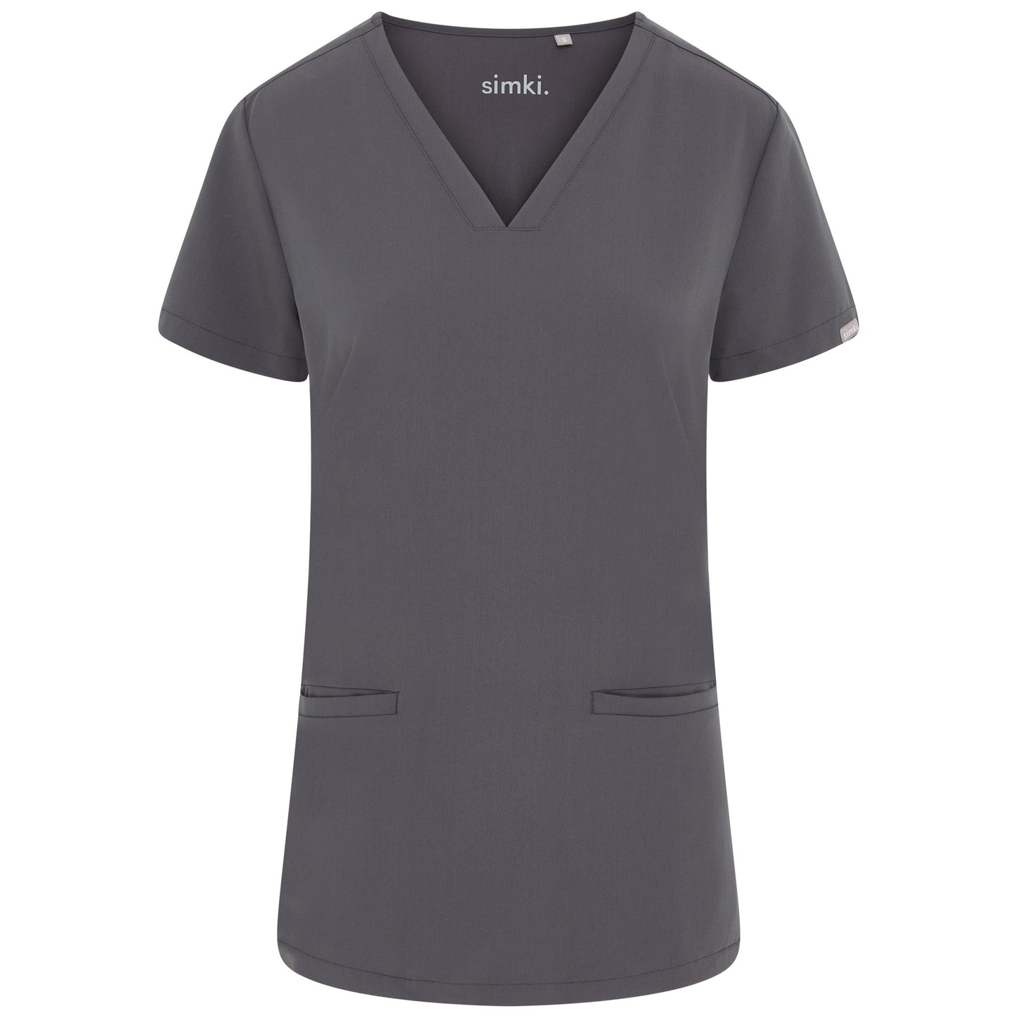 Pewter Ari Two Pocket Scrub Top - Beh-Ari