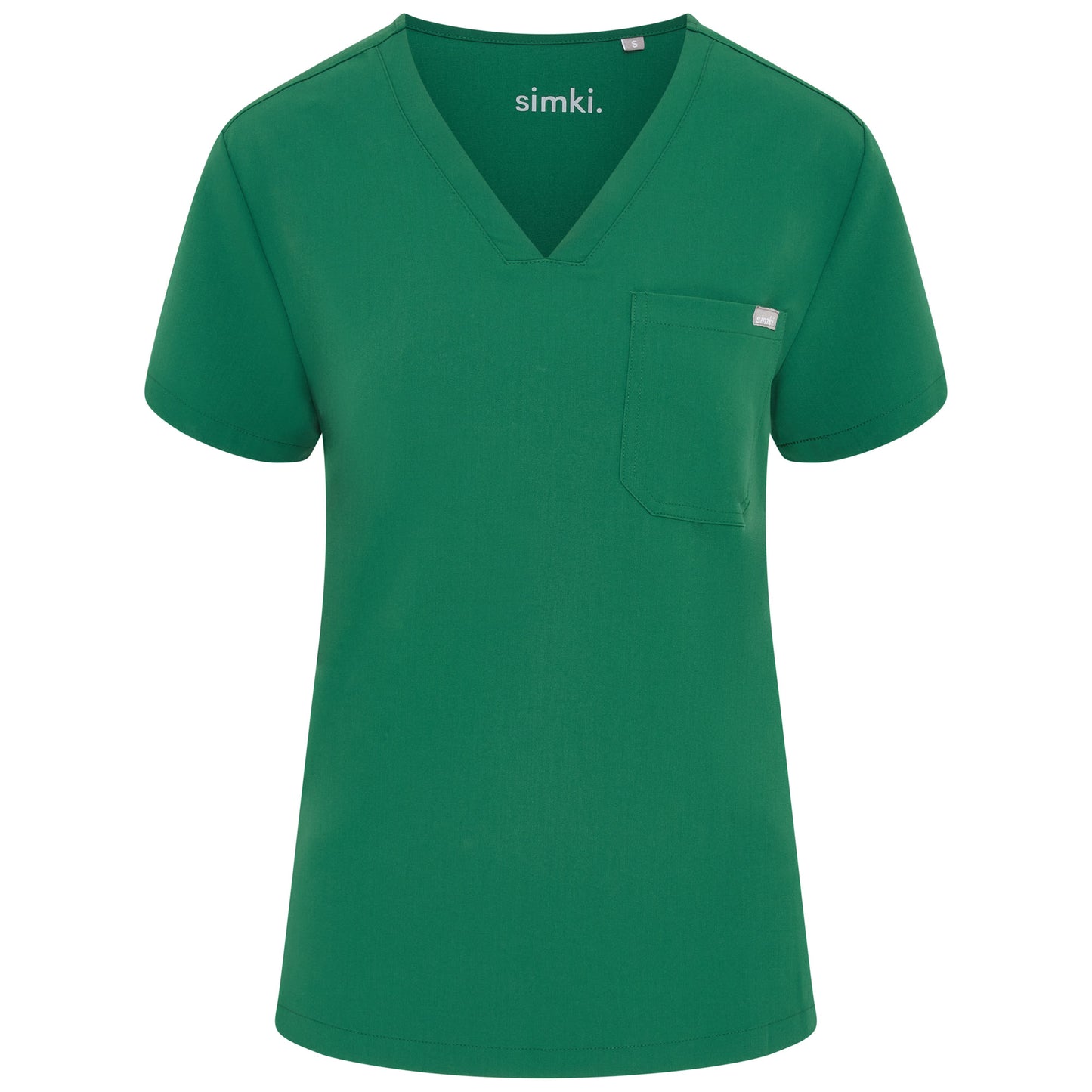 Hunter Green Nova One Pocket Scrub Top - Beh-Nova