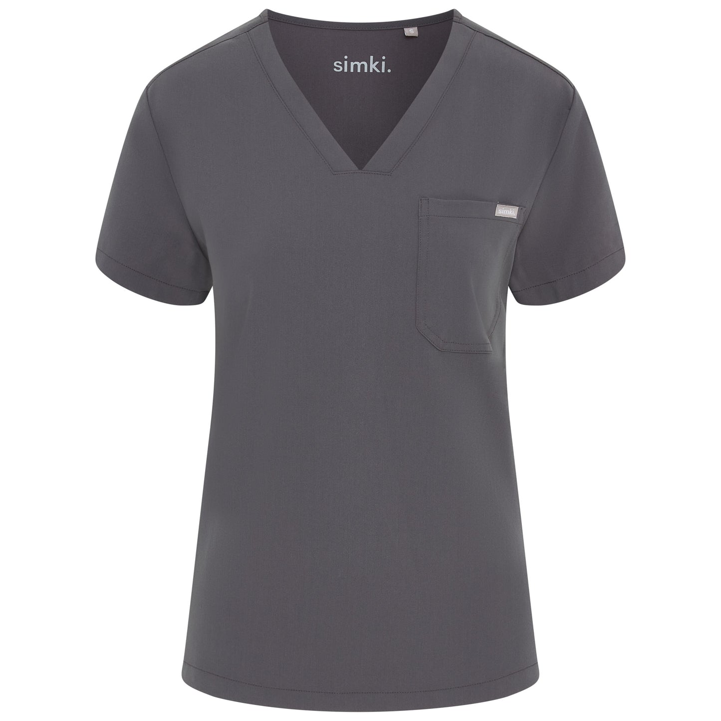 Pewter Nova One Pocket Scrub Top - Beh-Nova