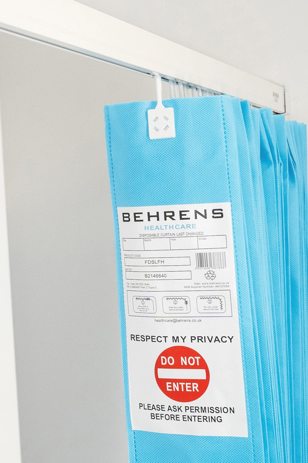 Sky FR Disposable Curtain - LFH Hooks