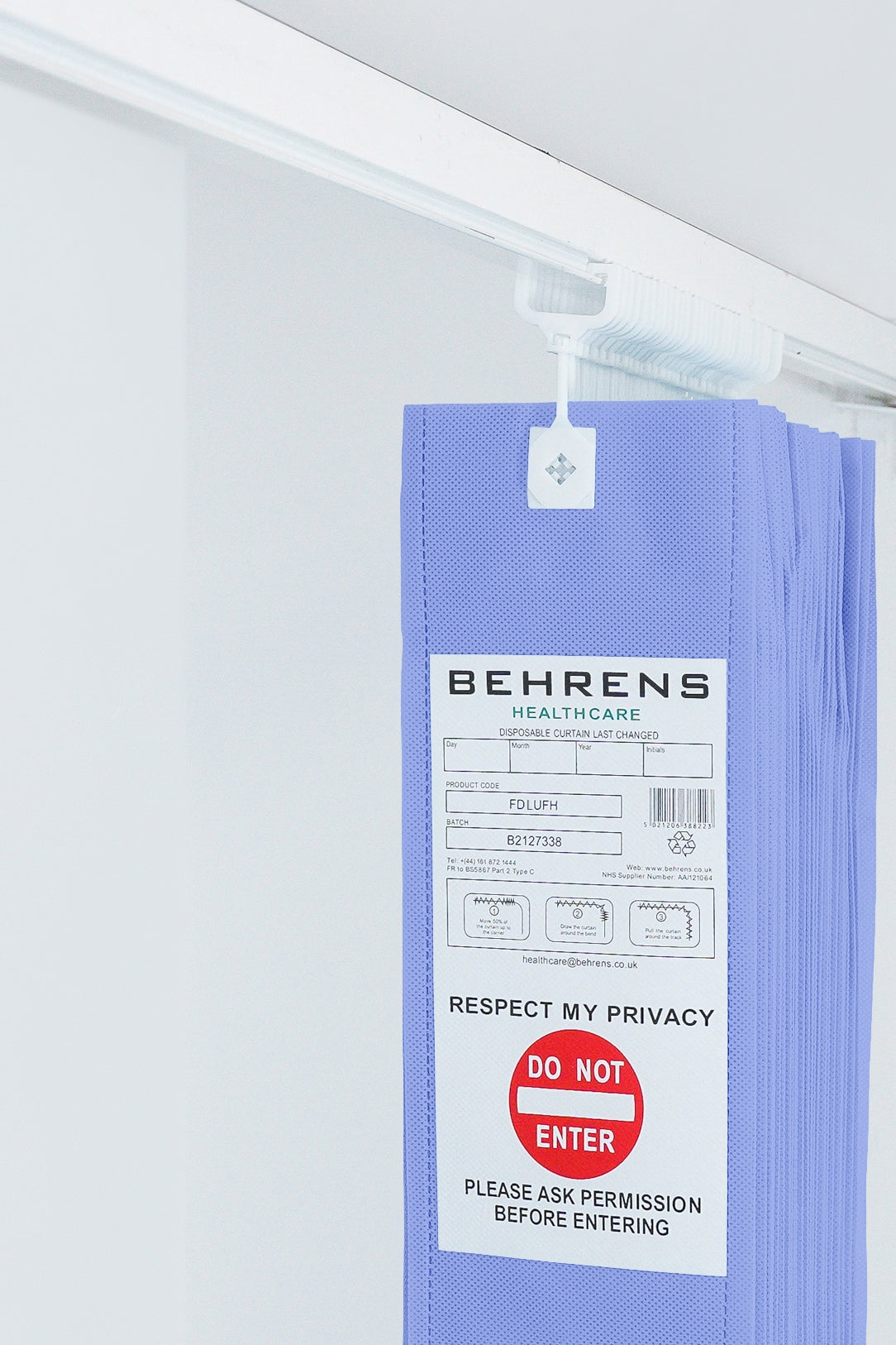 Lilac FR Disposable Curtain - UFH Hooks