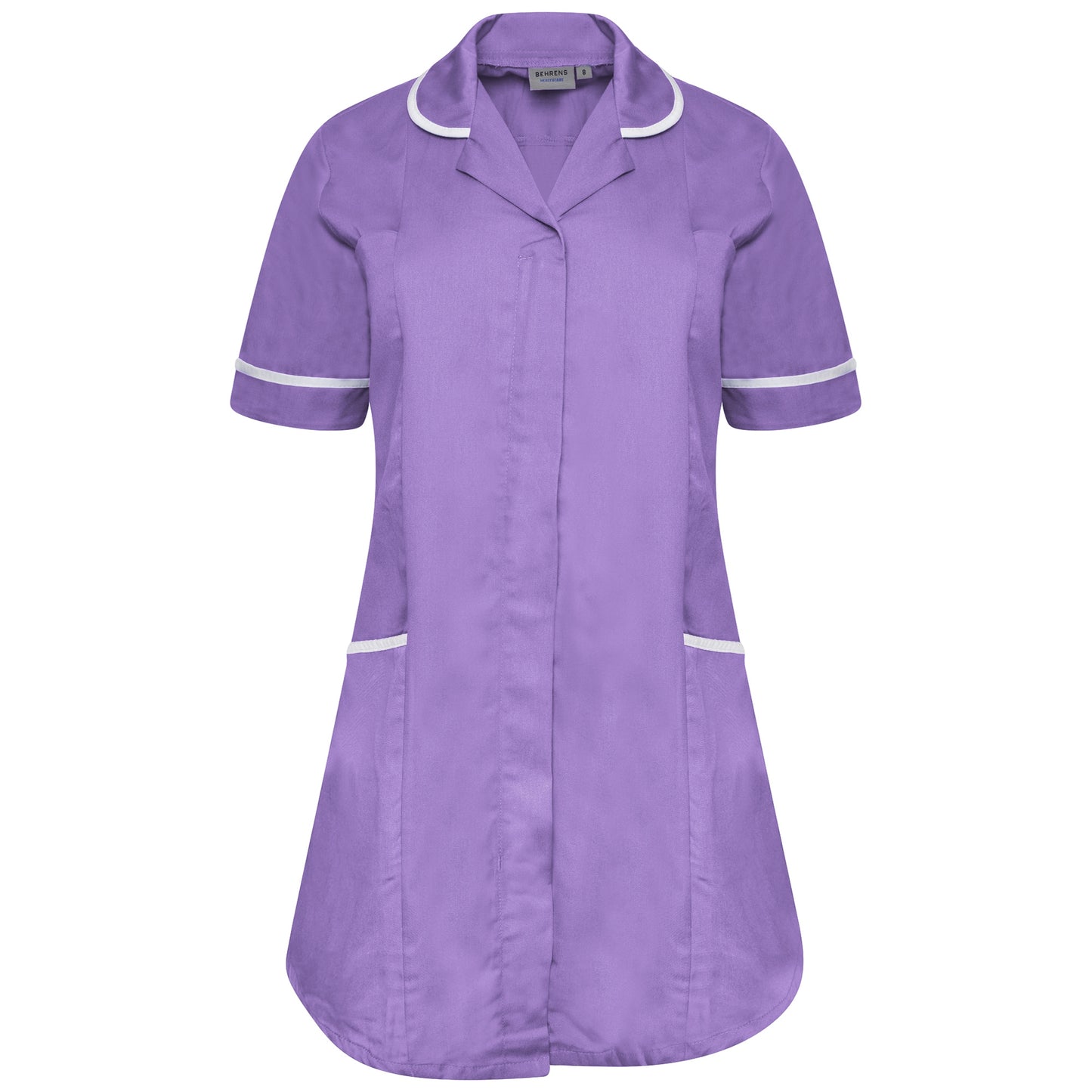 Lilac/White Trim Ladies Maternity Tunic