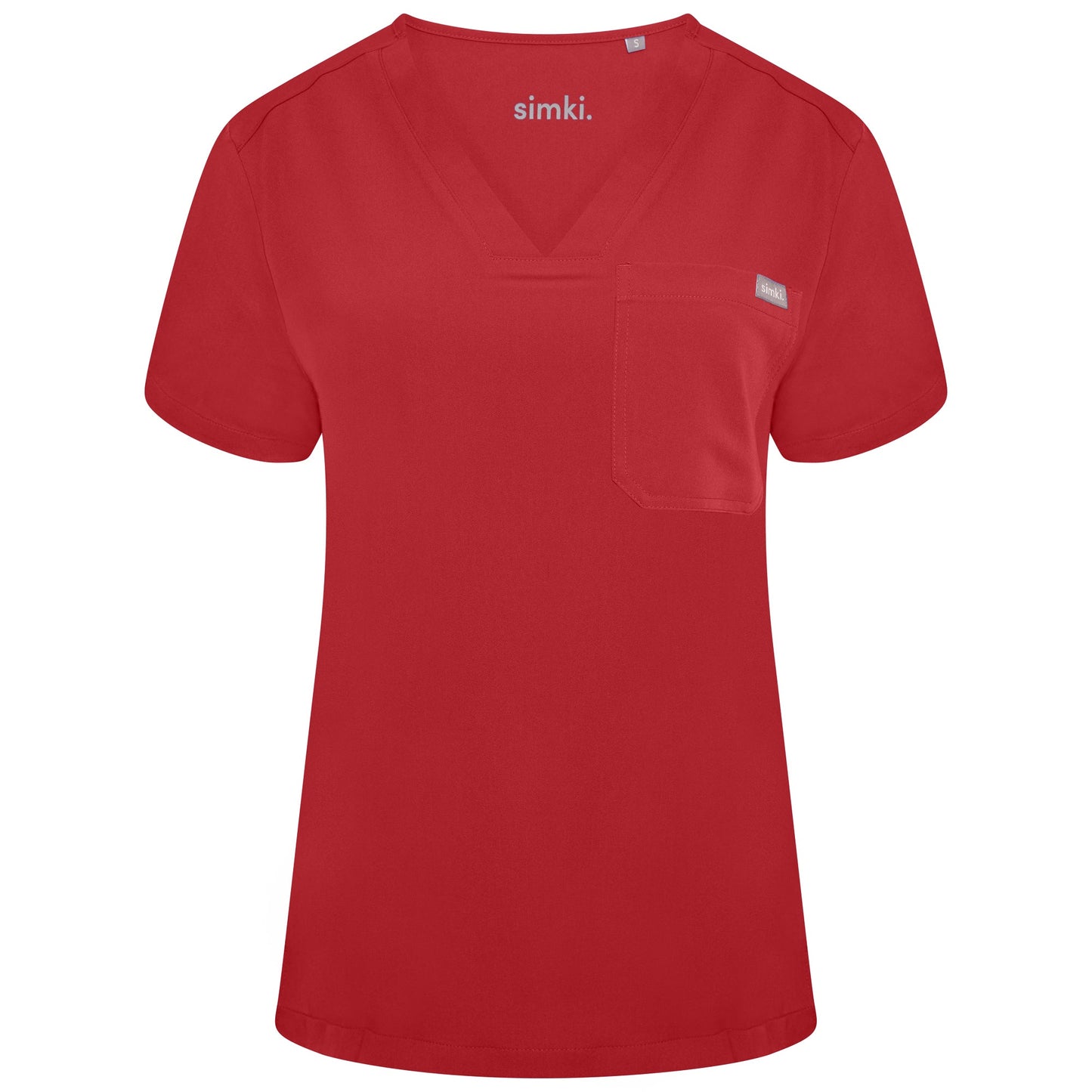 Burgundy Nova One Pocket Scrub Top - Beh-4957