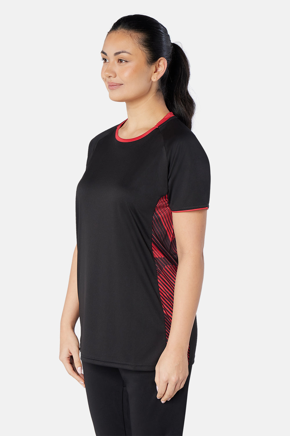 Black/Red Optimum Tee