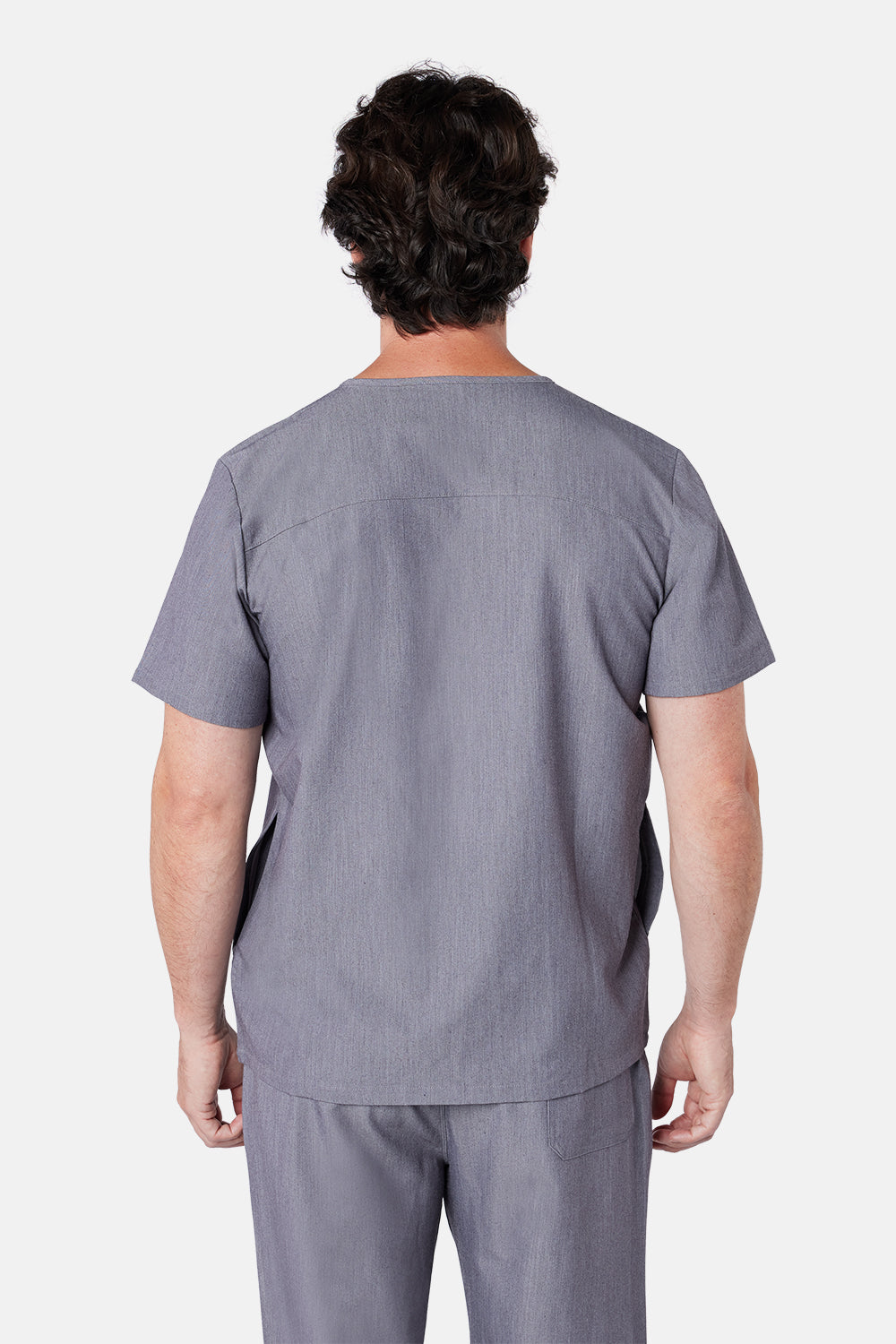 Charcoal Oscar Scrub Top - Beh-4950