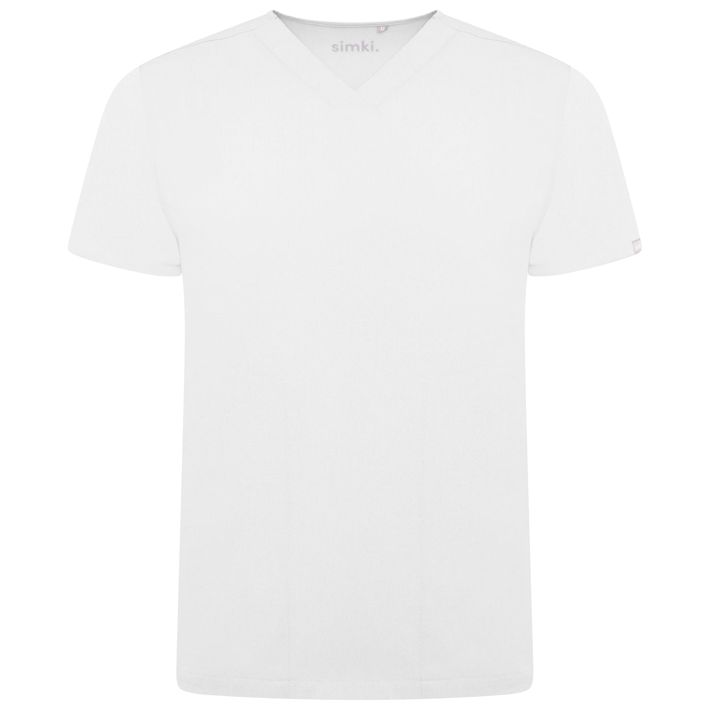 White Oscar Scrub Top - Beh-4950