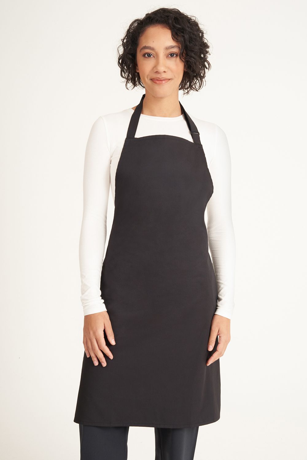 Black Adjustable Bib Apron