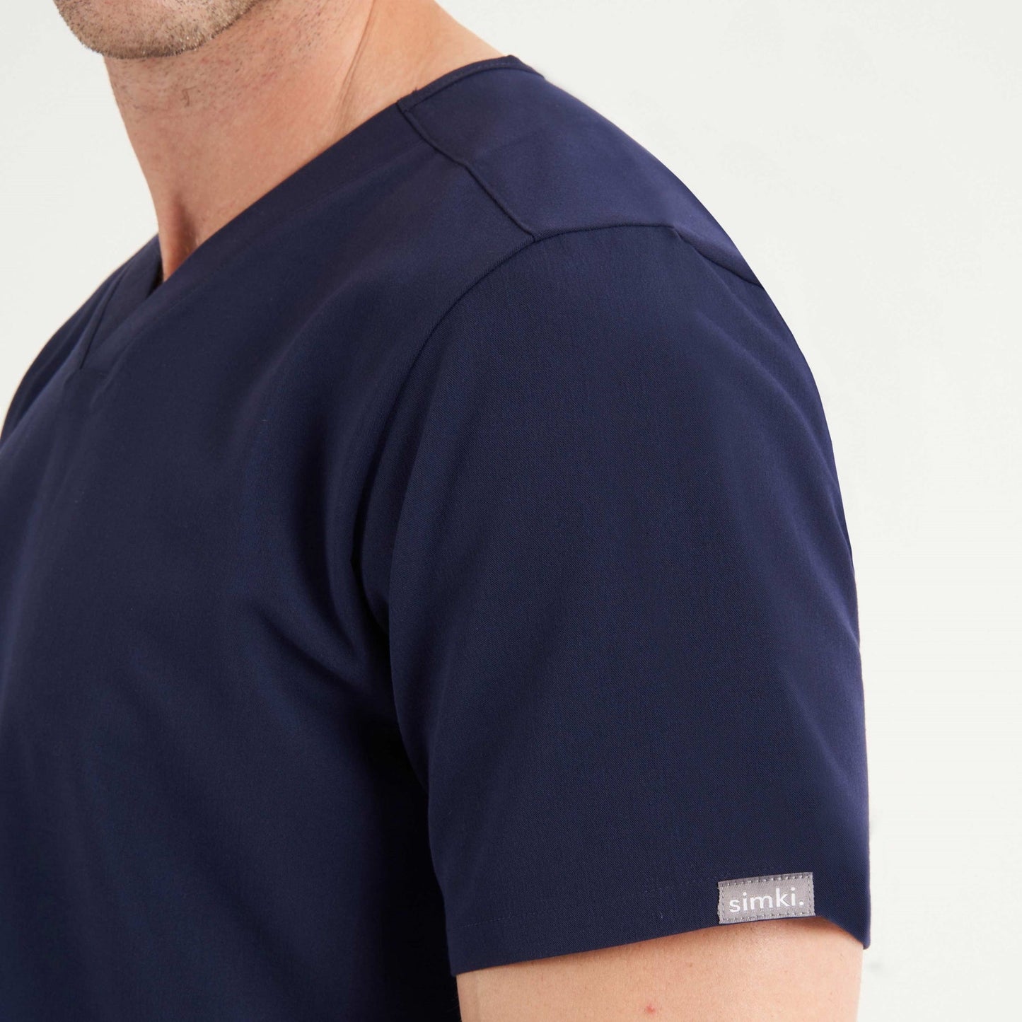 Navy Oscar Scrub Top - Beh-4950