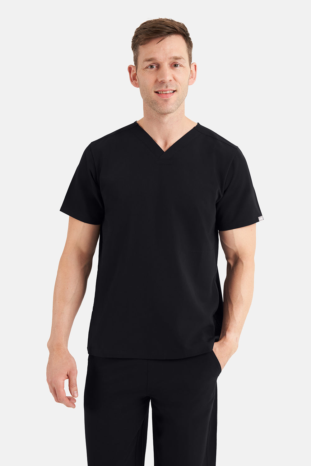 Black Oscar Scrub Top - Beh-4950