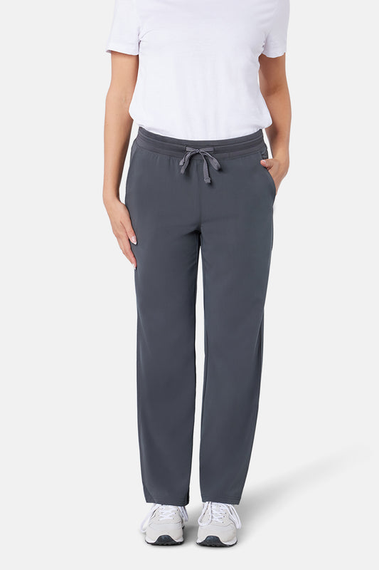 Pewter Arlo Straight Leg Scrub Trouser - Beh-Arlo