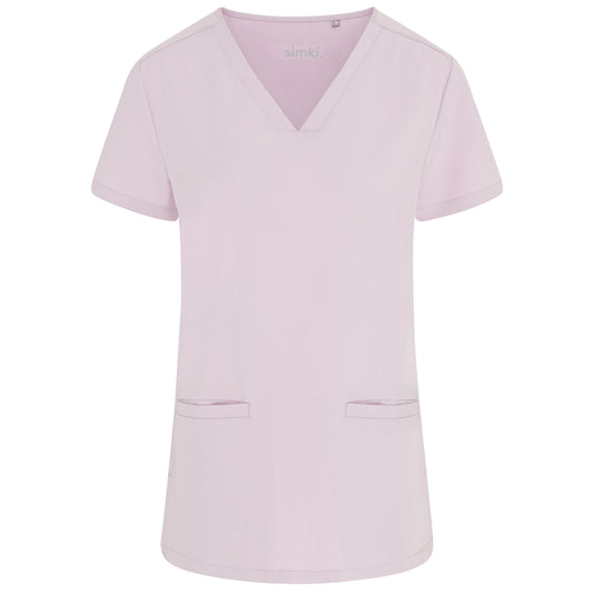 Blush Pink Ari Two Pocket Scrub Top - Beh-Ari