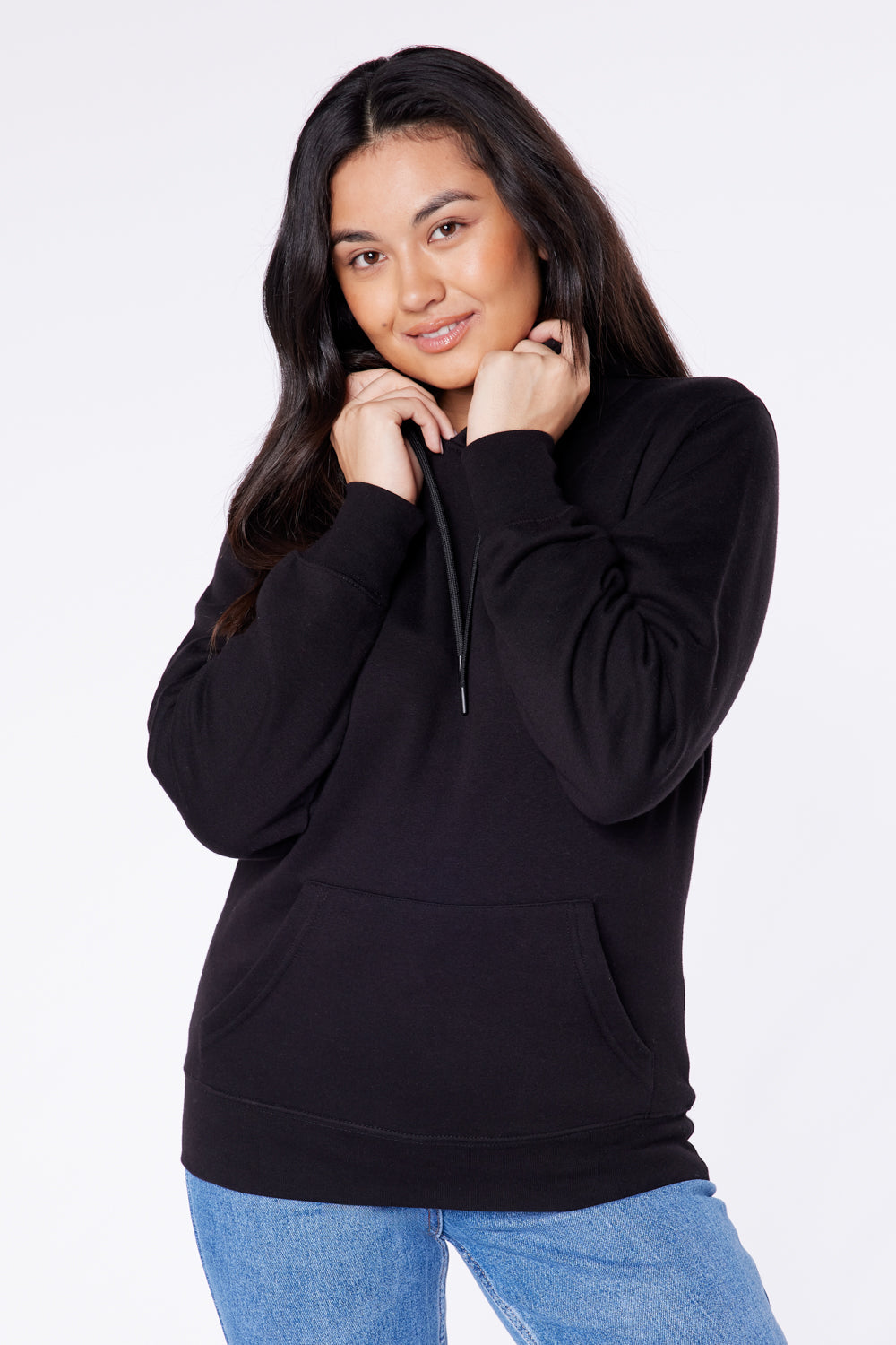 Black Essentials Hoodie