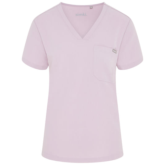 Blush Pink Nova One Pocket Scrub Top - Beh-Nova