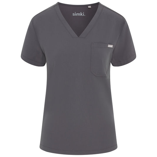 Pewter Nova One Pocket Scrub Top - Beh-Nova