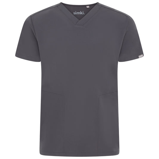 Pewter Oscar Scrub Top - Beh-Oscar