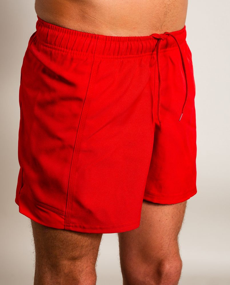 Red Rugby Shorts