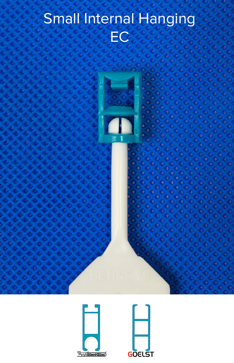 Hospital Blue FR Disposable Curtain - EasyClick Hooks