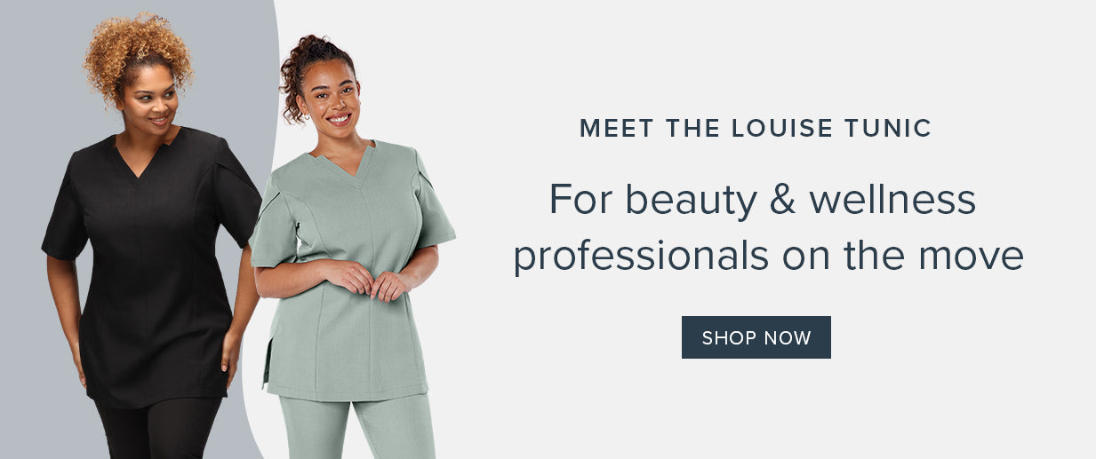 Meet The Louise Tunic | For Beauty & Wellness Professionals On The Move | Shop Now | Behrens