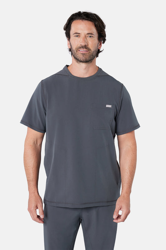 Pewter Miles Scrub Top - Beh-Miles