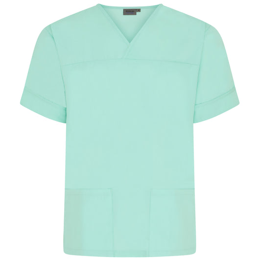 Eau De Nil Plain Lightweight Scrub Top