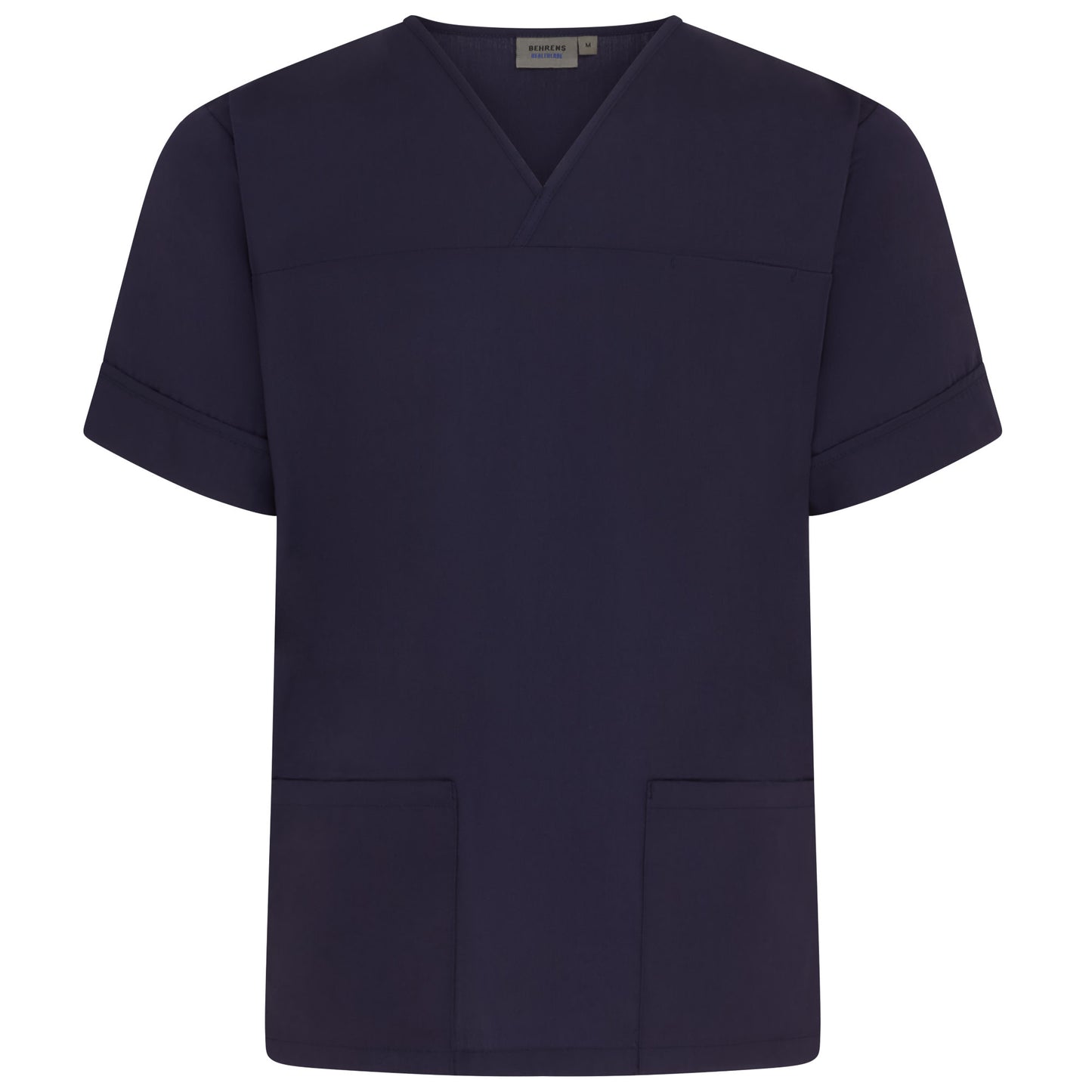 Navy Plain Lightweight Scrub Top