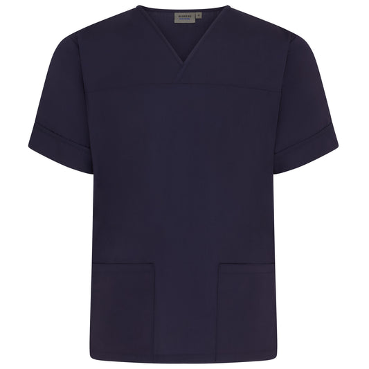 Navy Plain Lightweight Scrub Top