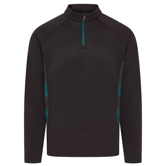Black/Bottle Green Optimum Midlayer