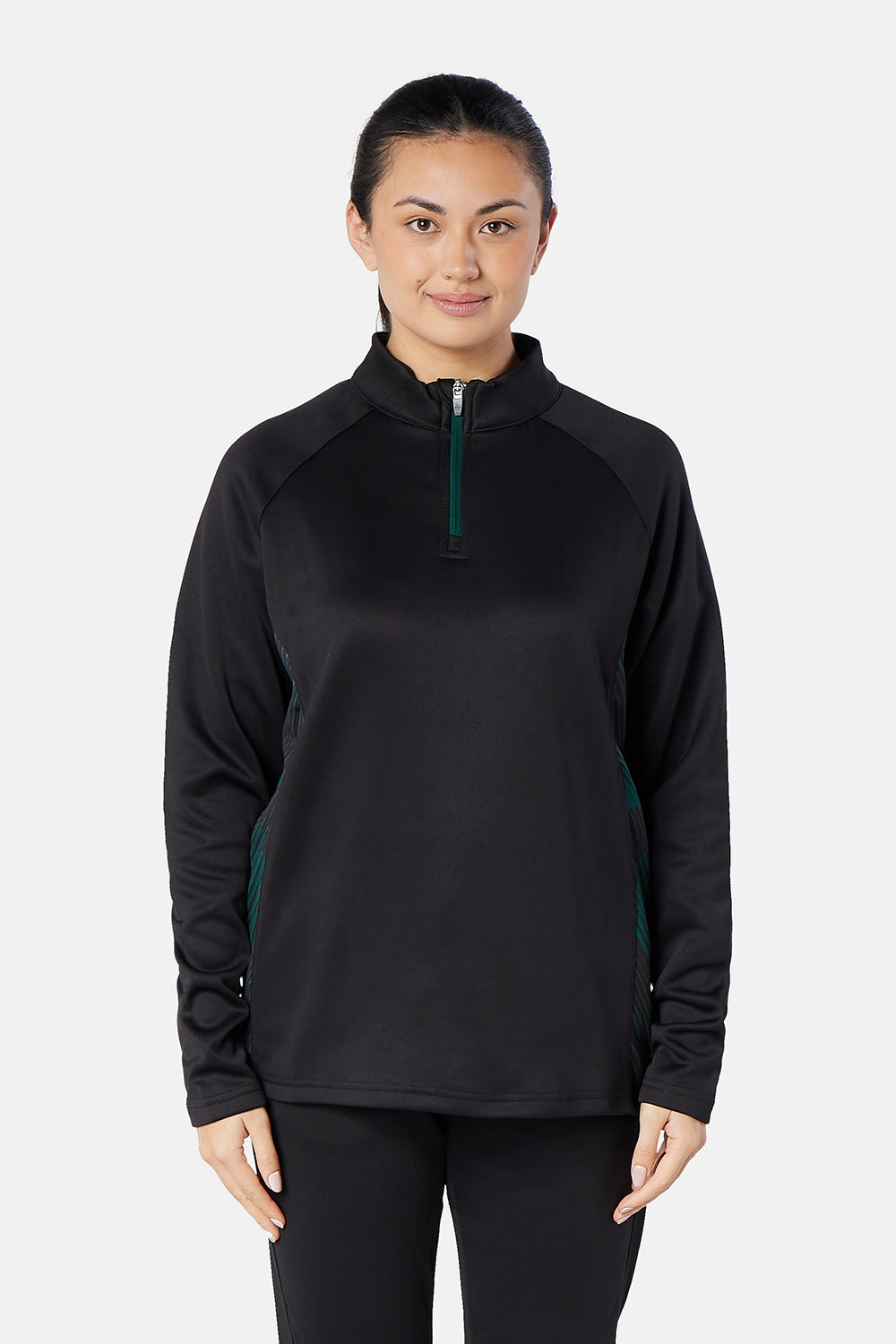 Black/Bottle Green Optimum Midlayer