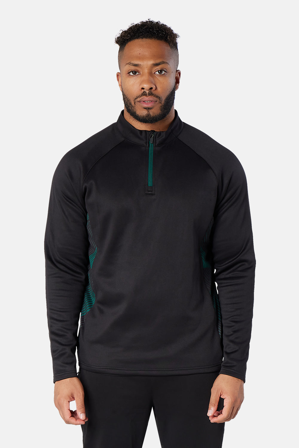 Black/Bottle Green Optimum Midlayer