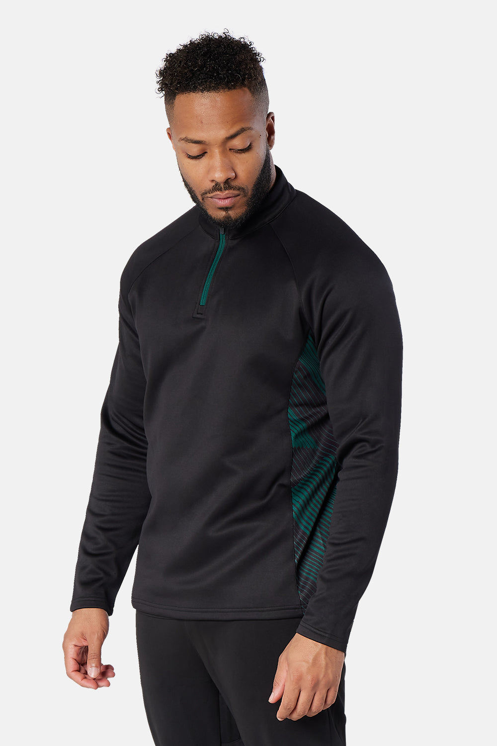 Black/Bottle Green Optimum Midlayer