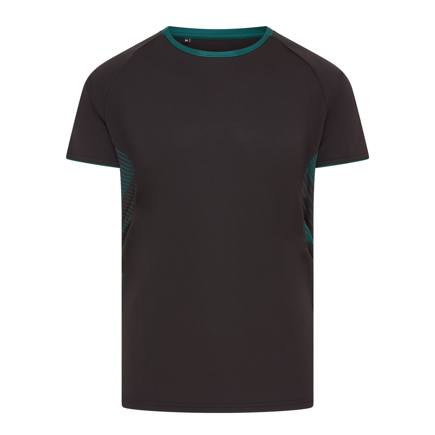 Black/Bottle Green Optimum Tee