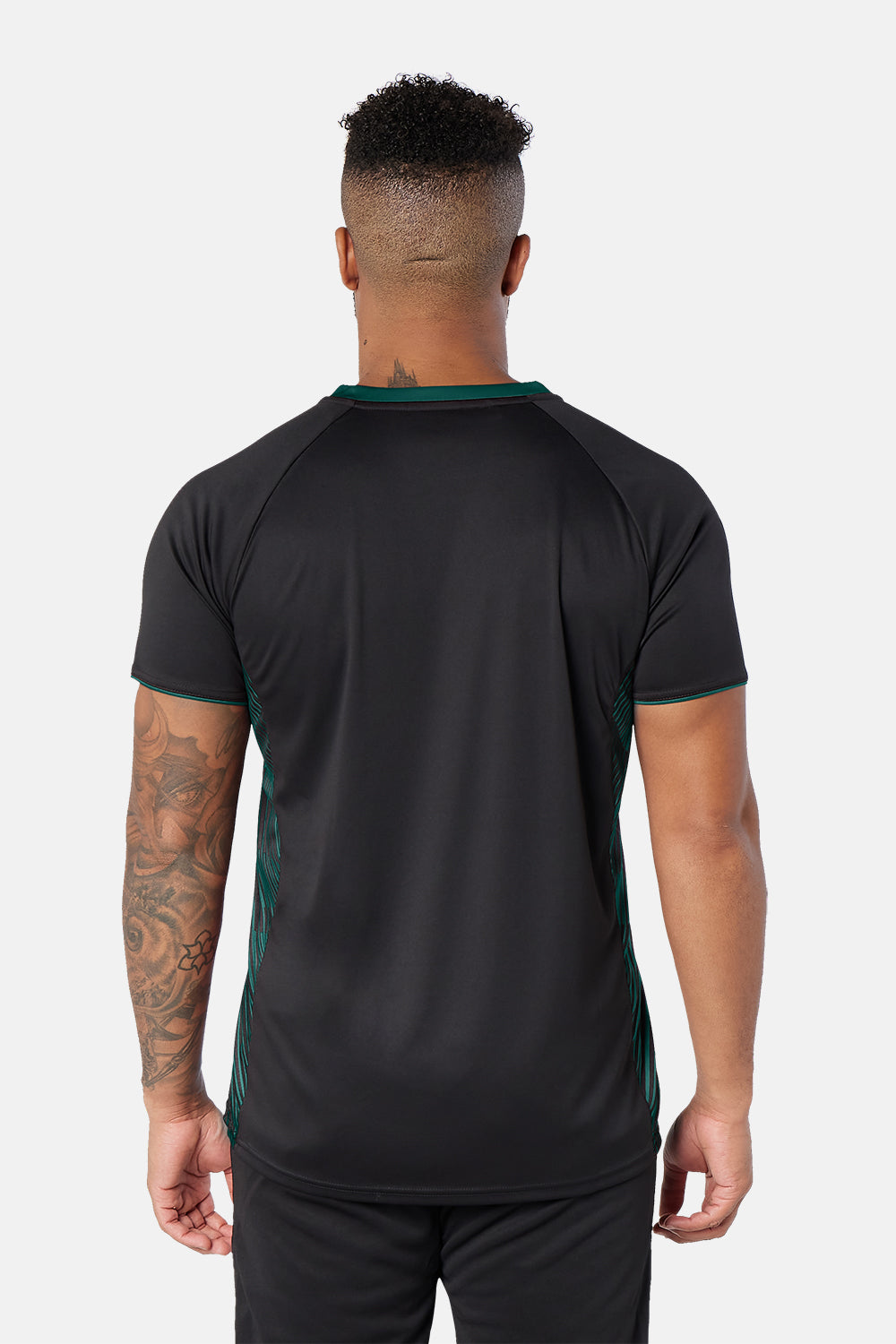 Black/Bottle Green Optimum Tee