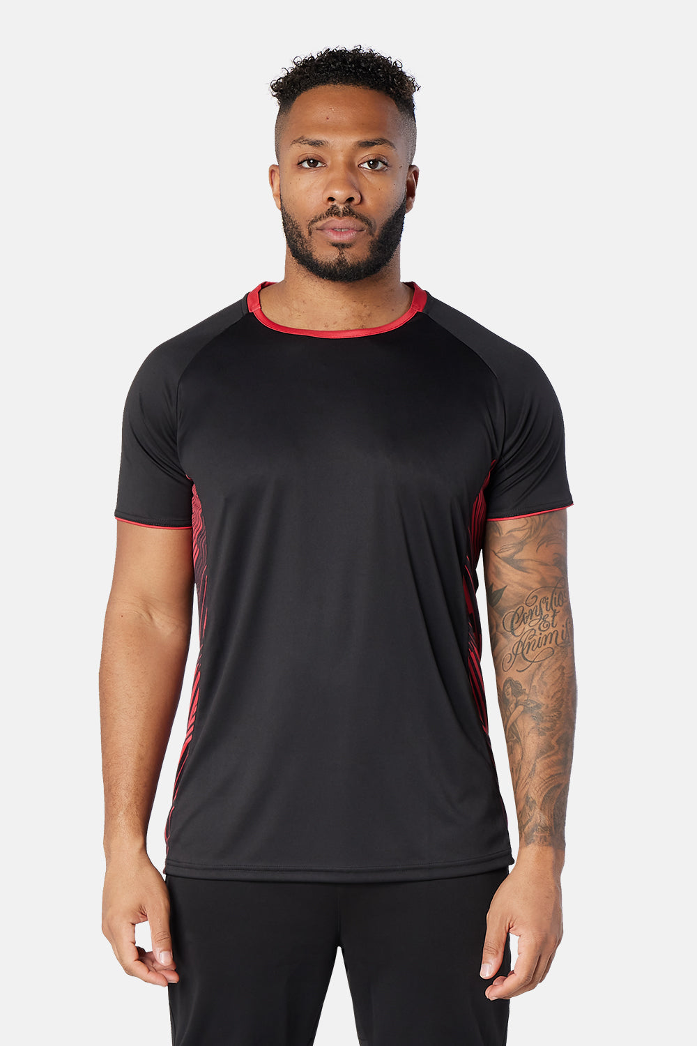 Black/Red Optimum Tee