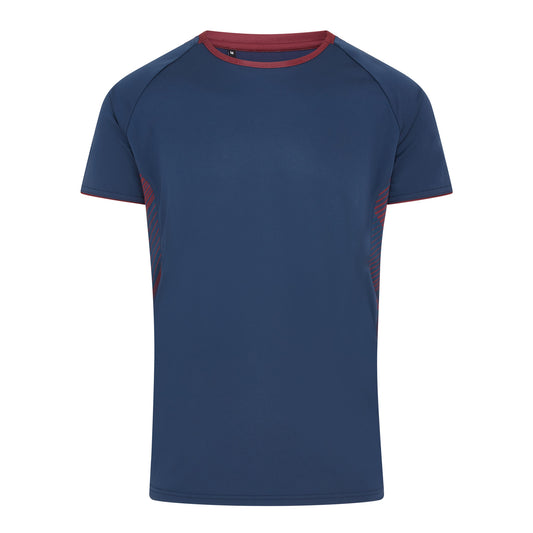 Navy/Maroon Optimum Tee