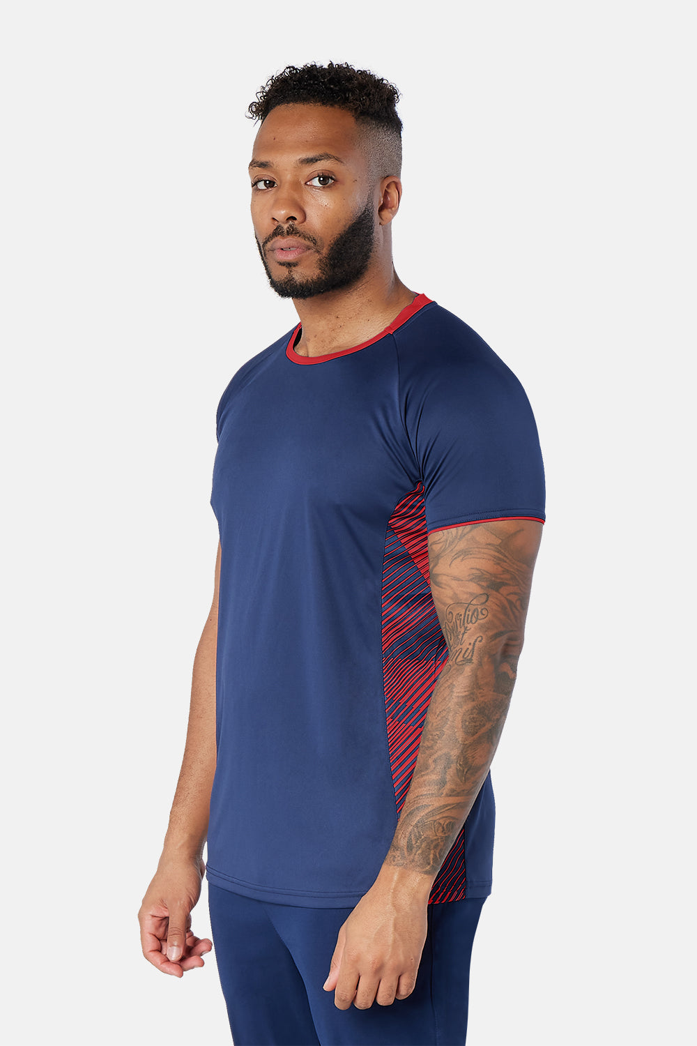 Navy/Red Optimum Tee