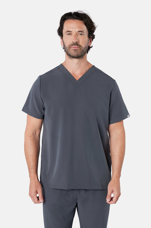 Pewter Oscar Scrub Top - Beh-Oscar
