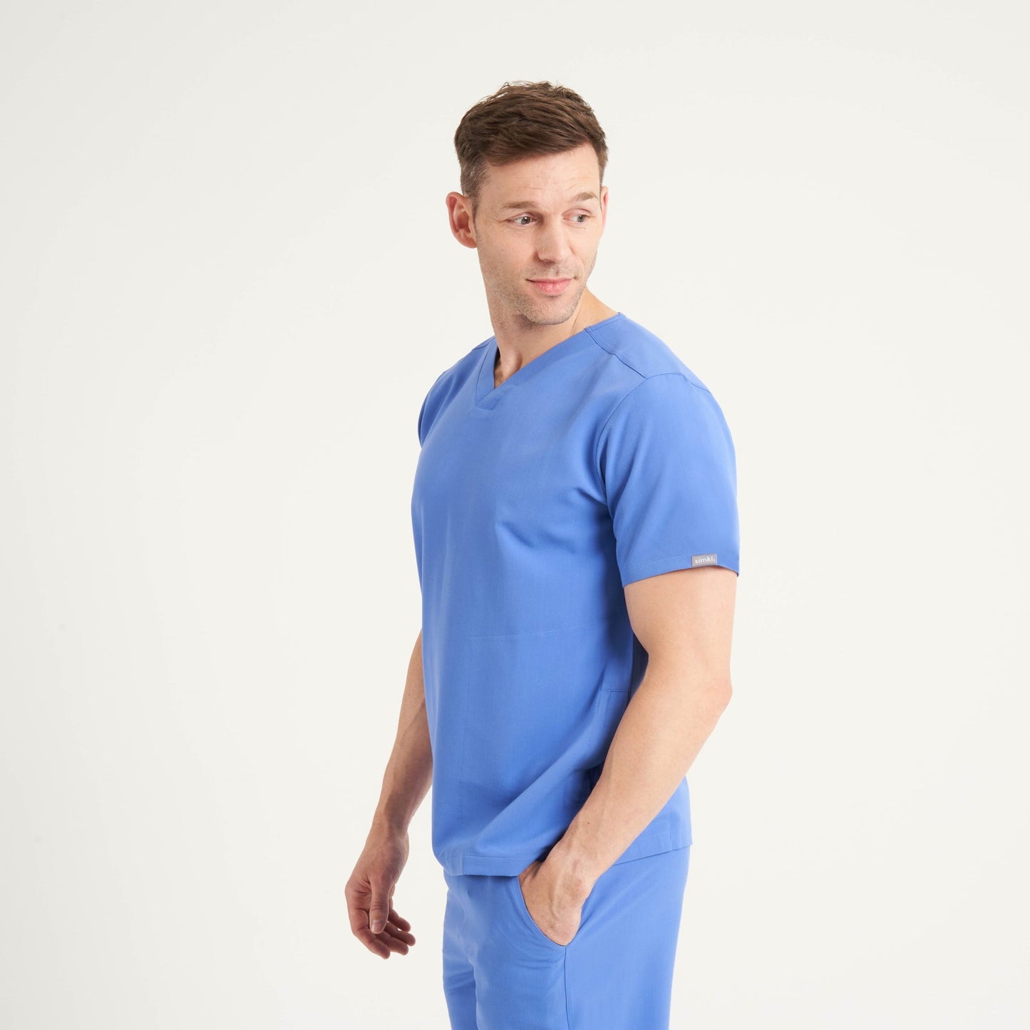 Ceil Blue Oscar Scrub Top - Beh-4950