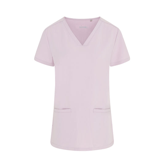 Blush Pink Ari Two Pocket Scrub Top - Beh-Ari